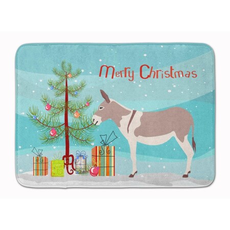 Carolines Treasures Australian Teamster Donkey Christmas Machine Washable Memory Foam Mat BB9213RUG